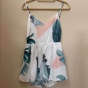 palm tree romper